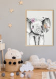 olifant kinderkamer poster