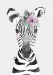 zebra safari dieren kinderkamer poster