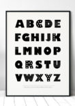 poster voor de kinderkamer met alfabet
