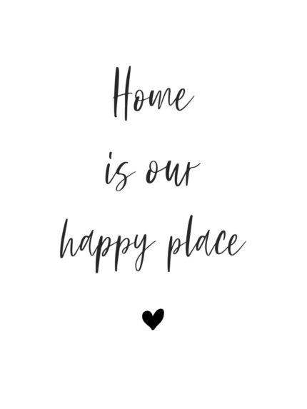 Home is our happy place poster