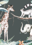 jungle poster kinderkamer met allerlei dieren