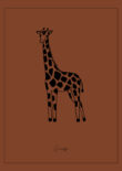 giraffe poster kinderkamer