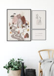 Verschillende Posters Gecombineerd In Interieur B