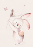 3-096 b poster konijntje voor de kinderkamer