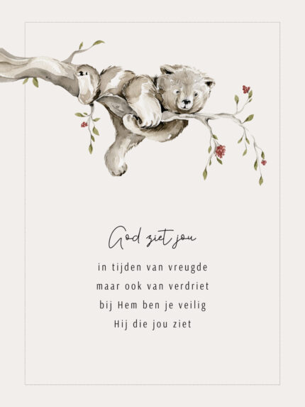 Christelijke Poster Voor De Kinderkamer God Ziet Jou B