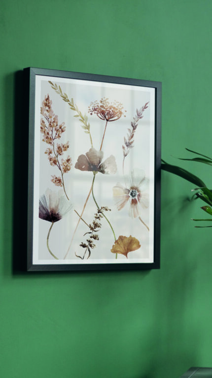 interieur poster droogbloemen