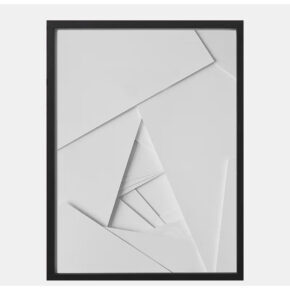 Lijsten van eikenhout zwart met anti-spiegelend plexiglas