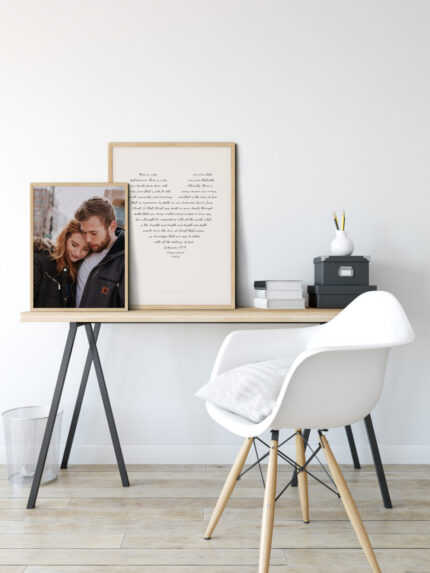 jesus loves you poster in lijst gecombineer met een fotoposter