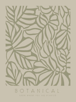 interieur poster botanical abstract