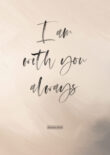 christelijke poster I am with you always