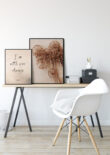 christelijke poster i am with you gecombineerd met interieur poster