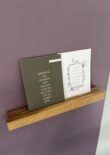 fotohouder hout voor op de magnetische sticker met 2 snedes