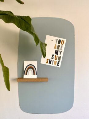 Magneetsticker afgeronde rechthoek 58x98 groen
