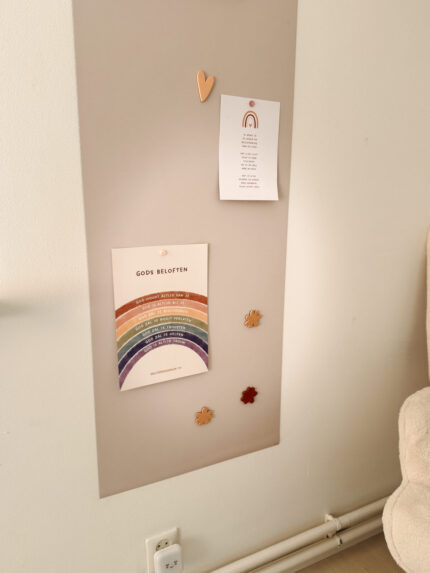 magneet sticker 47x160 cm beige close up