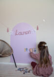 Magneetsticker roze boog