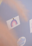Magneetsticker Boog 58x90 Lila kinderkamer close up