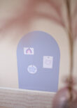 Magneetsticker Boog 58x90 Lila kinderkamer