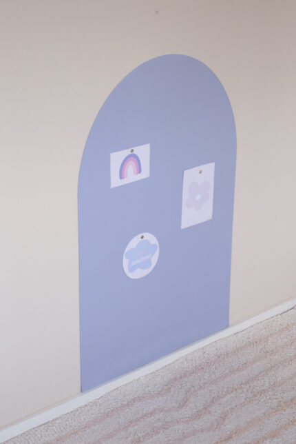 Magneetsticker Boog 58x90 Lila kinderkamer
