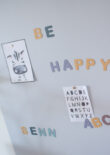 Magneetsticker Boog 58x90 Grijs aan de muur close up