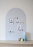 Magneetsticker Boog 58x90 Grijs speelkamer