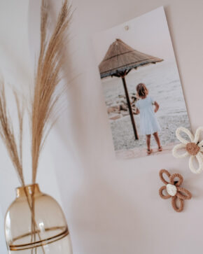 Beige magneetsticker