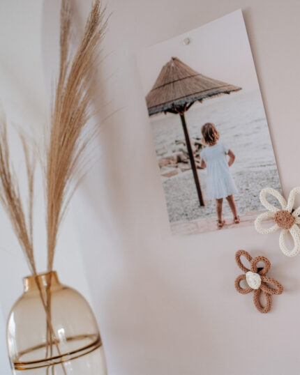 Beige magneetsticker
