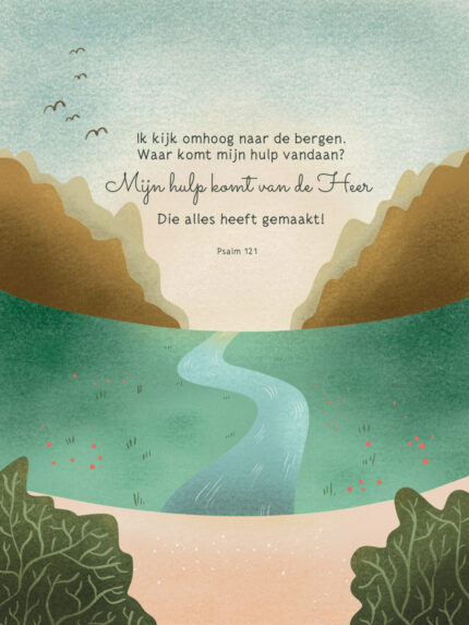 christelijke poster waar komt mijn hulp vandaan