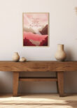 Christelijke Poster 'Ik Ga Met Je Mee' In Lijst Aan De Muur
