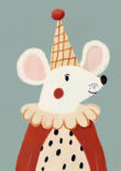 Poster voor de kinderkamer toffe muis