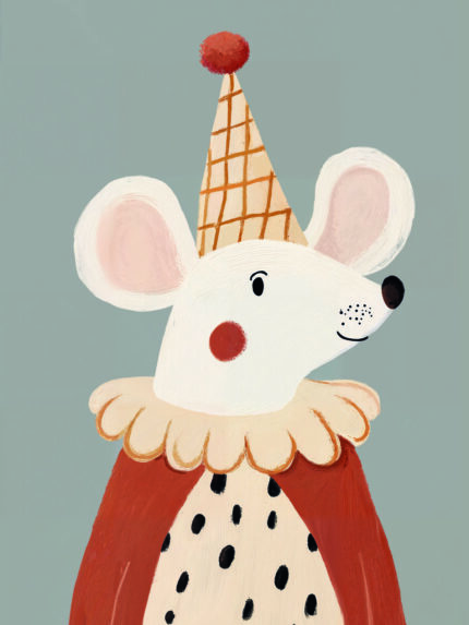 Poster voor de kinderkamer toffe muis