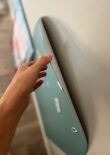 close up Magneetsticker goedkoop groen/blauw 2