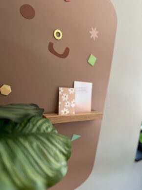 Magneetsticker caramel afgeronde rechthoek goedkoper