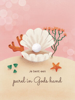 Christelijke Poster Je Bent Een Parel In Gods Hand