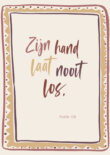 Christelijke Poster Zijn Hand Laat Nooit Los