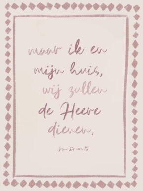 christelijke poster ik en mijn huis