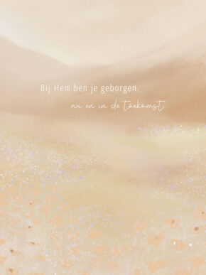 Poster met prachtige achtergrond Liefwoord voor eigen tekst