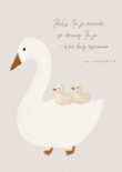 Christelijke Poster Met Gans Voor Eigen Tekst