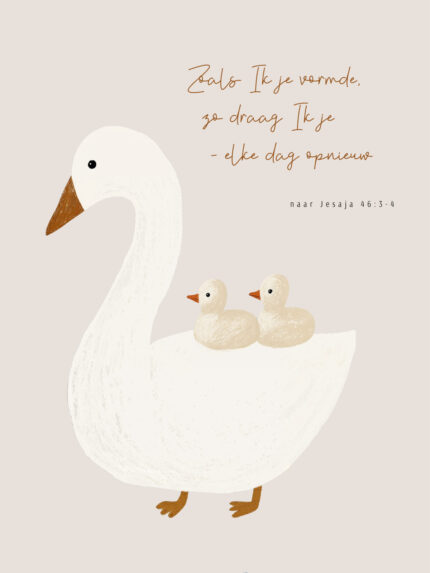 Christelijke Poster Met Gans Voor Eigen Tekst