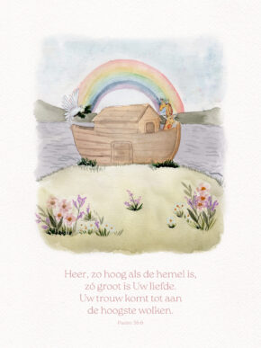 christelijke poster ark van Noach