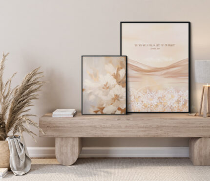Combinatie Van Posters Op Een Kast