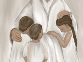 laat de kinderen tot Mij komen, christelijke poster