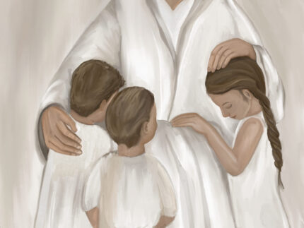 laat de kinderen tot Mij komen, christelijke poster