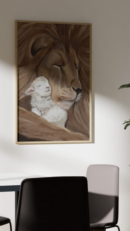 Story Christelijke Poster 'Er Zal Vrede Zijn' In Lijst Aan De Muur