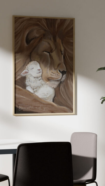 Story Christelijke Poster 'Er Zal Vrede Zijn' In Lijst Aan De Muur B