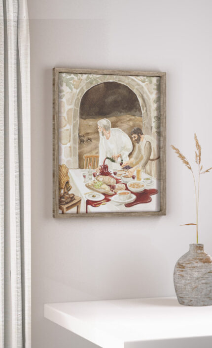 Christelijke Poster Het Verlangen Van De Vader In Lijst Aan De Muur